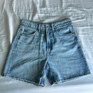 Zara Denim Dad Shorts Size 8